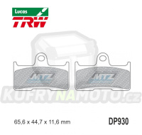 Destičky brzdové DP930-LUSI TRW Lucas MCB756SI - směs Sinter Offroad