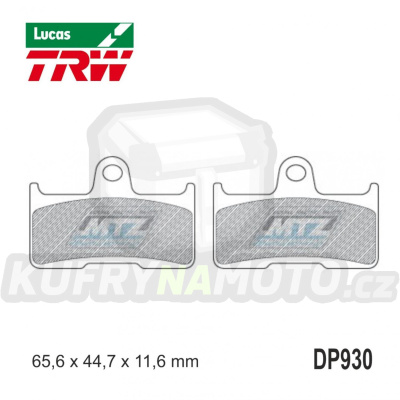 Destičky brzdové DP930-LUSI TRW Lucas MCB756SI - směs Sinter Offroad