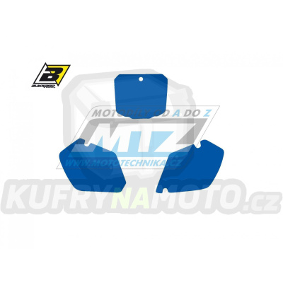Polepy číslových tabulek (vystřižené) - Honda CR125 / 98-99 + CR250 / 97-99 - barva modrá