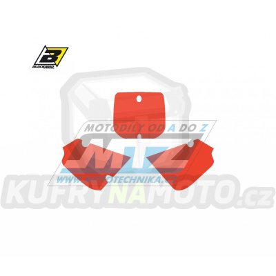 Polepy číslových tabulek (vystřižené) - Suzuki RM80 / 00-01 - barva červená