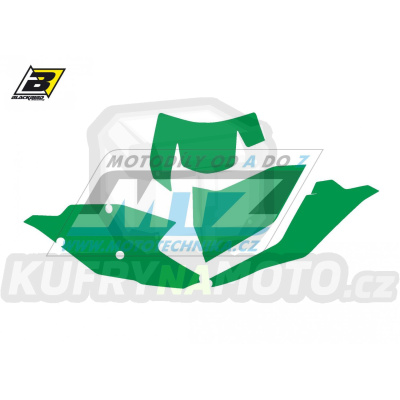 Polepy číslových tabulek (vystřižené) - KTM EXC / 17-19 - barva zelená