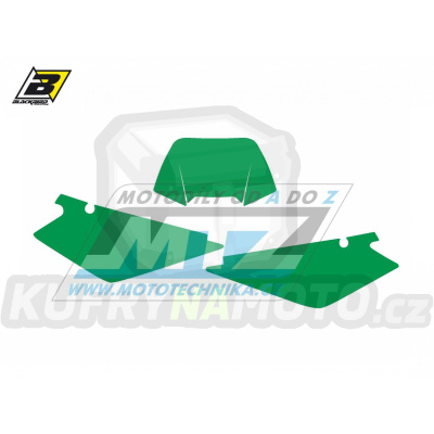 Polepy číslových tabulek (vystřižené) - Husqvarna WR250+WR300 / 09-13 - barva zelená