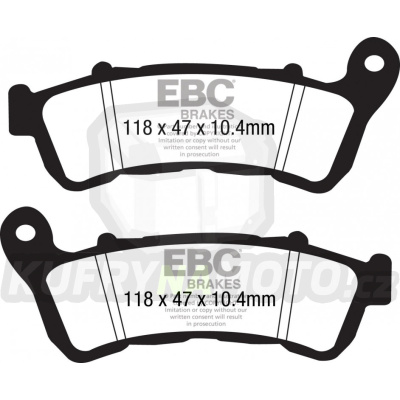 Brzdové destičky EBC FA388/2HH