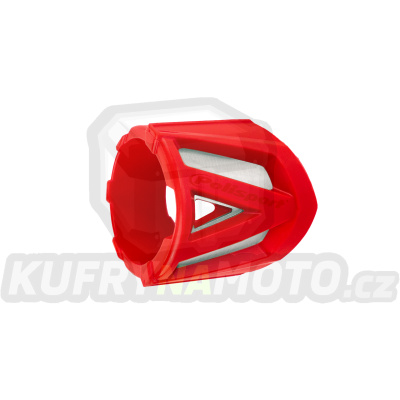 Chránič koncovky výfuku POLISPORT červená 200-330mm/ 7.8-11.8 inch