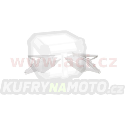 boční číslové tabulky Kawasaki, RTECH (bílé, pár)