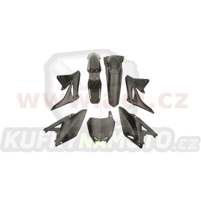 sada plastů Kawasaki, RTECH (černé, 5 dílů)