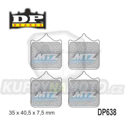 Destičky brzdové DP638-SDP DP Brakes - směs SDP Sport HH+
