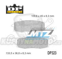 Destičky brzdové DP323 - DP BRAKES směs Premium Sinter OEM