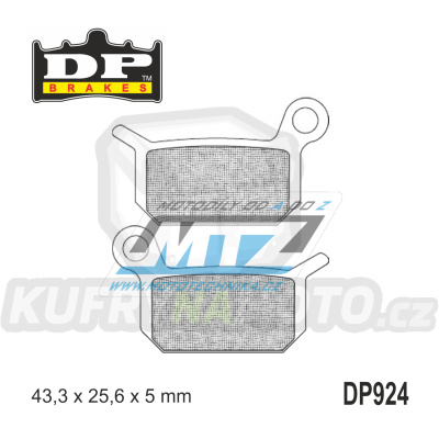 Destičky brzdové DP924 - DP BRAKES směs Premium Sinter OEM