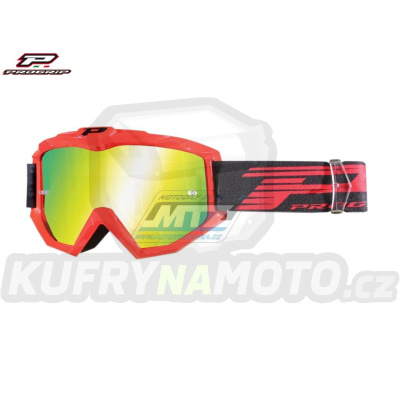 Brýle Progrip 3201-FL Mirrored - oranžové se zrcadlovým sklem