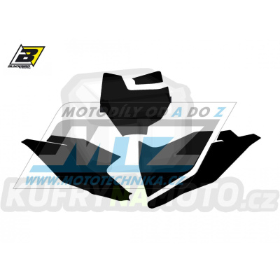 Polepy číslových tabulek (vystřižené) - KTM 85SX / 18-23 - barva černá