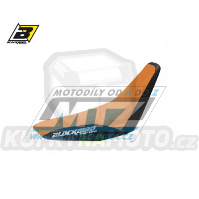 Potah sedla KTM 2takt EXC+EGS+SX+MX+GS / 93-97 - barva oranžovo-černá