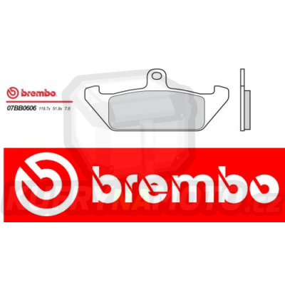 Brzdové destičky Brembo CAGIVA ELEFANT 750 r.v. Od 88 - 90 směs Originál Přední