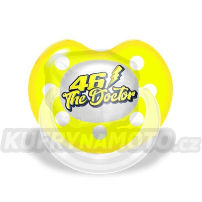 Dudlík VR46 THE DOCTOR žlutý 506503