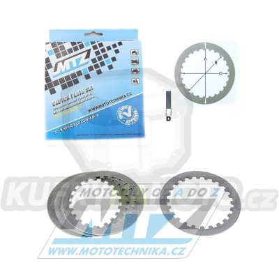 Lamely spojkové plechové (meziplechy) MTZ 881-P028-4 - Honda CR80R / 87-02 + CR85R / 03-07