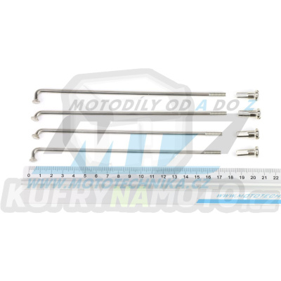 Drát/Špice nerezové do kola + Niple 18&quot; - Yamaha XT350 / 85-00