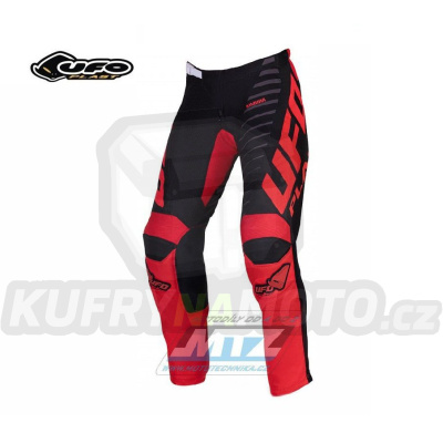 Kalhoty motokros UFO KIMURA - černo-červené - velikost 34/52