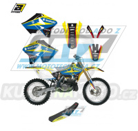 Polepy s potahem sedla (sada polepů a potah sedla Dream) - Suzuki RM125+RM250 / 01-11 - typ polepů Dream4