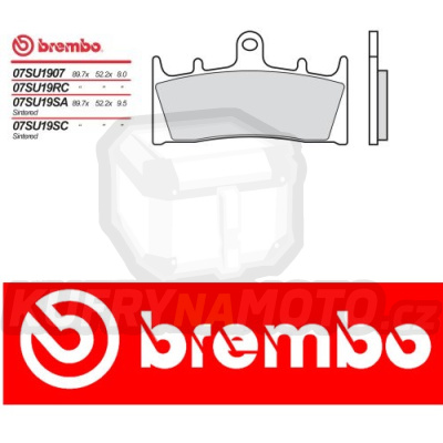 Brzdové destičky Brembo KAWASAKI ZX 12 R 1200 r.v. Od 00 -  směs Originál Přední