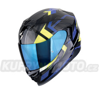 Moto přilba SCORPION EXO-520 EVO AIR SENSUS černo/modro/fluo žlutá