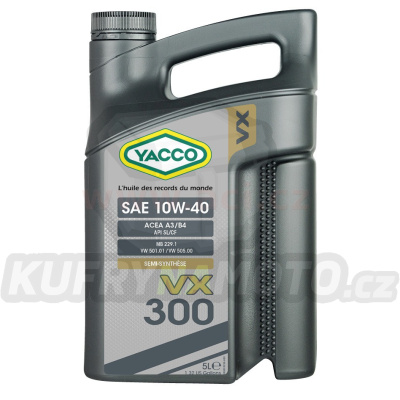 Motorový olej YACCO VX 300 10W40, 5 L
