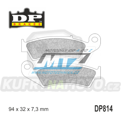 Destičky brzdové DP Brakes DP814 - směs Premium OEM Sinter