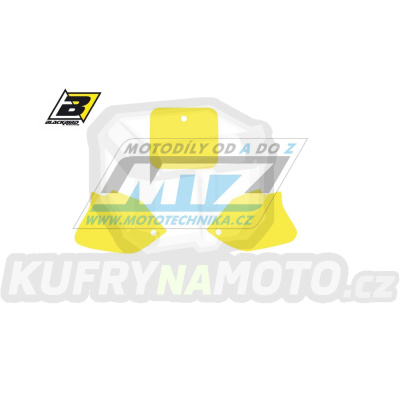 Polepy číslových tabulek (vystřižené) - Honda CR125 / 93-94 + CR250 / 92-94 - barva žlutá
