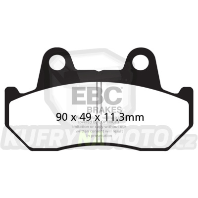 Brzdové destičky EBC FA069/3HH