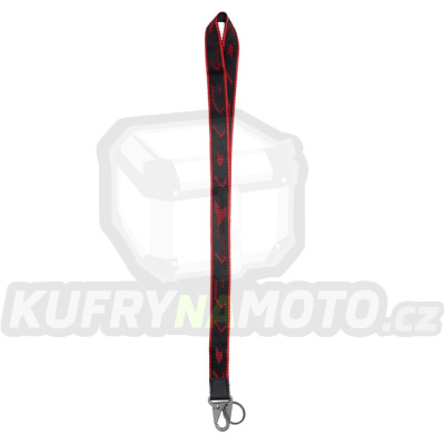 klíčenka KEY HOLDER LONG, SPIDI (černá/červená)