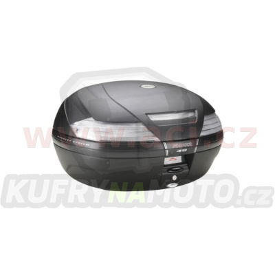 MONOKEY TopCase - 47l, KAPPA (černý s čirými odrazkami)