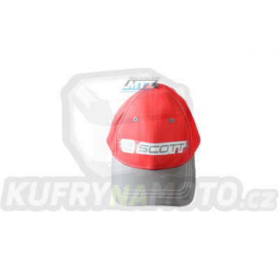 Čepice s kšiltem MX PROMO Scott - červená