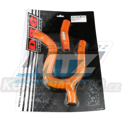 Hadice chladiče DRC RADIATOR HOSE KIT - DRC D47-01-920 - KTM 250SXF+350SXF / 19-22 - oranžové (sada 2ks)