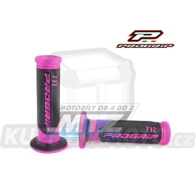 Rukojeti/Gripy Progrip 732 - růžové fluo