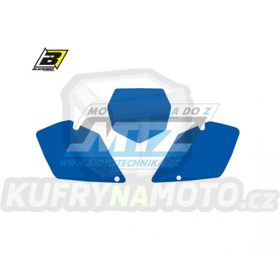 Polepy číslových tabulek (vystřižené) - Suzuki RM125+RM250 / 01-11 - barva modrá