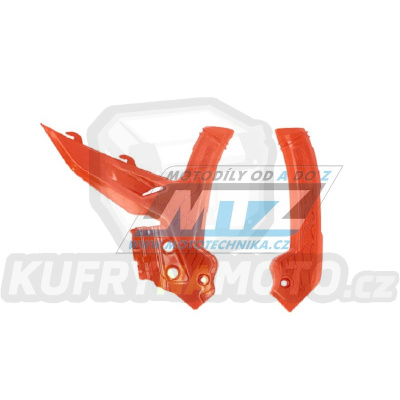 Kryty rámu KTM 125SX+150SX+250SX+300SX + 250SXF+350SXF+450SXF / 23-25 + EXC+EXCF / 24-25 - barva oranžová