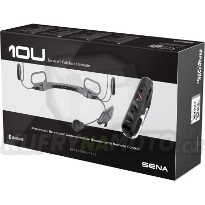 SENA interkom handsfree headset moto 10U BLUETOOTH 4.1 DO 1600M s radiem FM a ovládačem SC-4B-01 do přilby ARAI (integrální) ( 1 set )