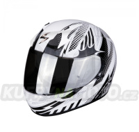 Moto přilba SCORPION EXO-390 POP bílo/černá