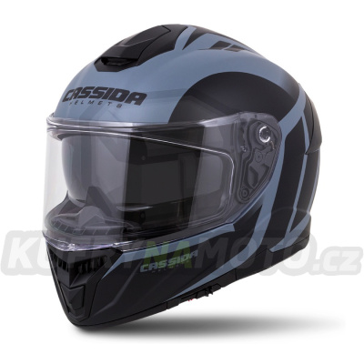 přilba Integral GT 2.0 Ikon, CASSIDA (černá matná/šedá, balení vč. Pinlock folie)