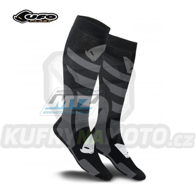 Podkolenky Ufo SOCKS - šedo-černé (pro velikosti 43/44/45/46)