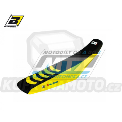 Potah sedla Suzuki RM85 / 02-25 - barva černo-žlutá - typ potahu DG3