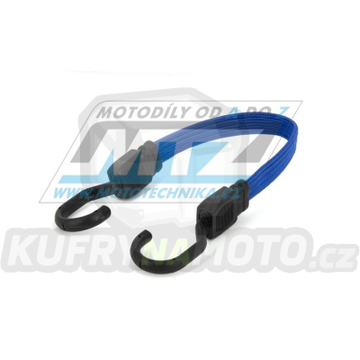 Popruh elastický s plastovými háky - barva modrá