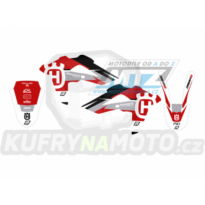 Polepy na motocykl (sada polepů Dream5) Husqvarna CR125+WR125 / 09-13 + TC250+TC310 + TE250+TE310 / 08-13 + TC450+TC510 + TE450+TE510 / 08-10 - typ polepů Dream5