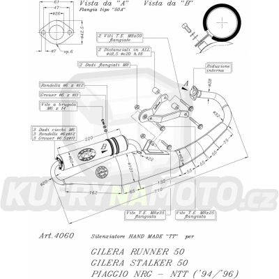 Výfuk Leo Vince Piaggio NRG 1994 - 1996 HAND MADE TT LVKN751-4060