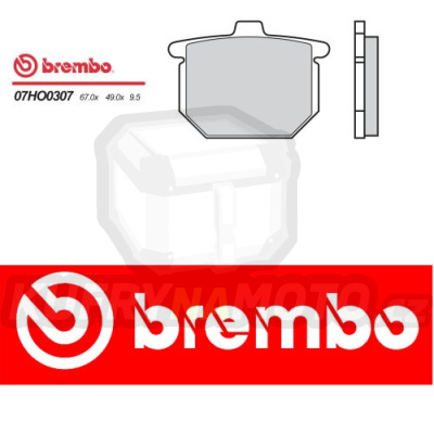 Brzdové destičky Brembo HONDA CB 400 r.v. Od 78 - 82 směs Originál Přední