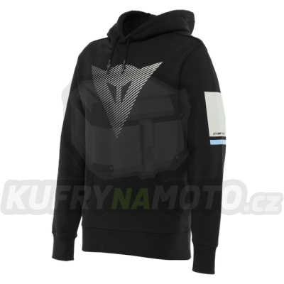 Mikina DAINESE FADE HOODIE černo/šedo/bílá
