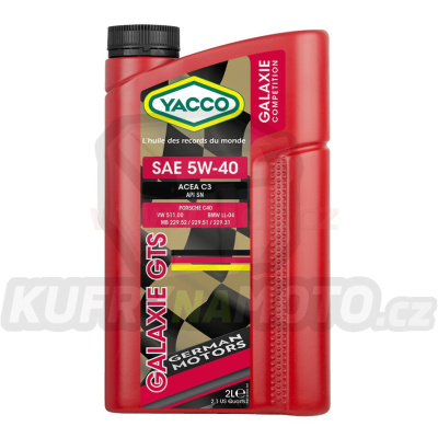 Motorový olej YACCO GALAXIE GTS 5W40, 1 L