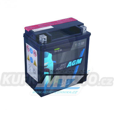 Baterie (akumulátor motocyklový) YTX16-BS (12V-14Ah)