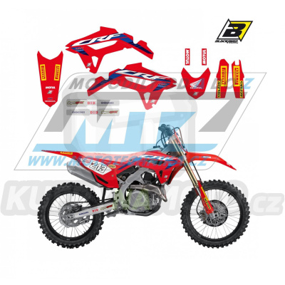 Polepy na motocykl (sada polepů Graphics) Honda CRF250R / 22-24 + CRF450R / 21-24 - typ polepů Replica Team HRC