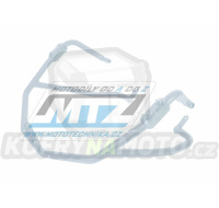 Padací rám Dual Sport Crash Bar - Benelli TRK502 / 17-24 + TRK502X / 18-24 - barva stříbrná Ice Polished