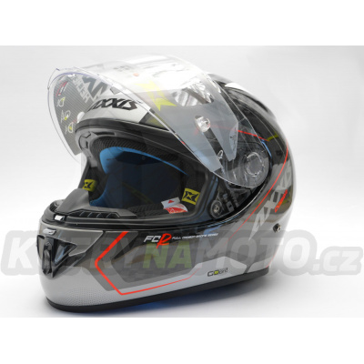 Integrální helma AXXIS COBRA rage a3 lesklá perleťově šedá XL